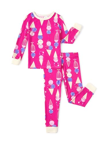 Image of PATPAT Bamboo Viscose Pajama Sets for Toddler Boys & Girls Baby Kids, Ultra-soft Snug fit Pjs Sleepers for Birthday Holiday