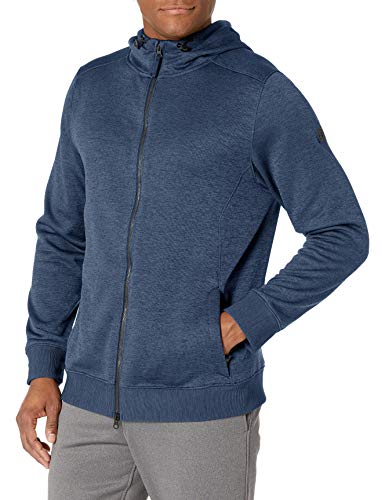 Under Armour Sportstyle Sweater Fleece Full Zip Jacket, Academy /Steel, Large