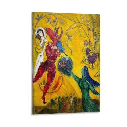 Toile Marc Chagall danse 40 x 60 cm pour habiller un mur vide avec elegance