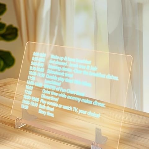 LED Note Board with Colors,8"X8"Rewritable Glowing Graffiti Message Boards，Comes with 7 Colored markersSuitable for Room/Shop/Office/Festival/Gifts by SOON GO Cover
