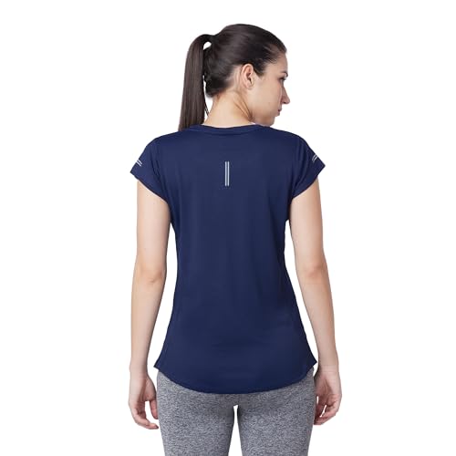 Image of berge' Ladies Polyester Dry Fit Western Shirts & Tshirts for Women, Quick Drying & Breathable Fabric, Gym Wear Tees & Workout Tops|Half Sleeve T-Shirt|Running Tshirts for Women