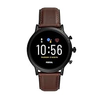 Fossil Gen 5 Carlyle Touchscreen Men’s Smartwatch with Speaker, Heart Rate, GPS and Smartphone Notifications – FTW4026, Black