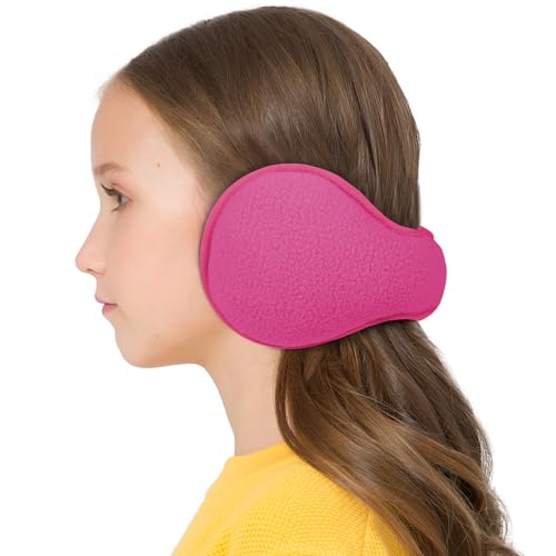 JOEYOUNG Foldable Ear Muffs for Kids (4-9 Years) Ear Warmers for Kids Winter Earmuffs for Girls Boys Children