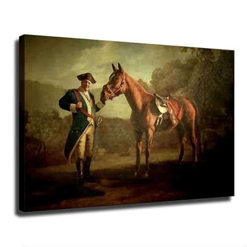 LOKLNEYK Napoleon Tony Soprano and Pie-O-My Horse Painting Canvas Wall Art Poster Decor for Living Room and Bedroom Wall Modern Home (Unframe 24in*36in)