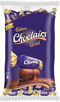 Cadbury Choclairs Chocolate Gold , 342 Grams Pack (60 Candies)