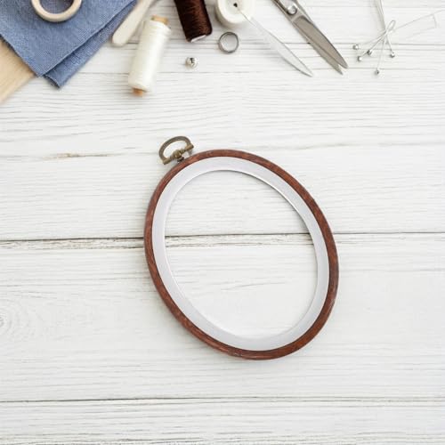 Aros de bordado livianos jojofuny en formato circular y ovalado para proyectos DIY cómodos 6