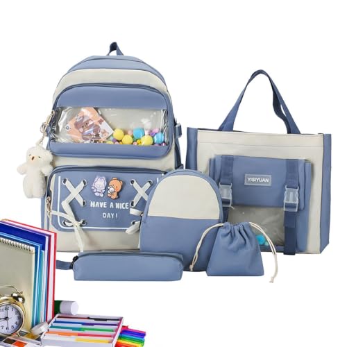 Sac à dos esthétique de grande capacité pour les cours au lycée