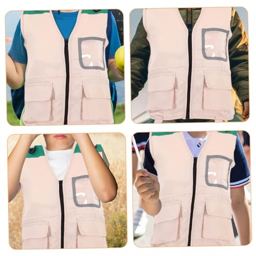 TOYANDONA 2Pcs Explorer Vest for Outdoor Adventures Cosplay Outfit with Multiple Pockets for Role Playing and Camping Activities for Boys3