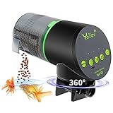 comedero automatico peces estanque 🐠【Recargable por USB】: Recargable actualizado, ¡ya no es necesario instalar baterías y preocuparse por la escasez de energía de la batería! Puede durar de 3 a 6 meses. Las luces LED le recordarán la escasez de energía de la batería. La carga completa tarda 3 horas y se puede usar mientras se carga.