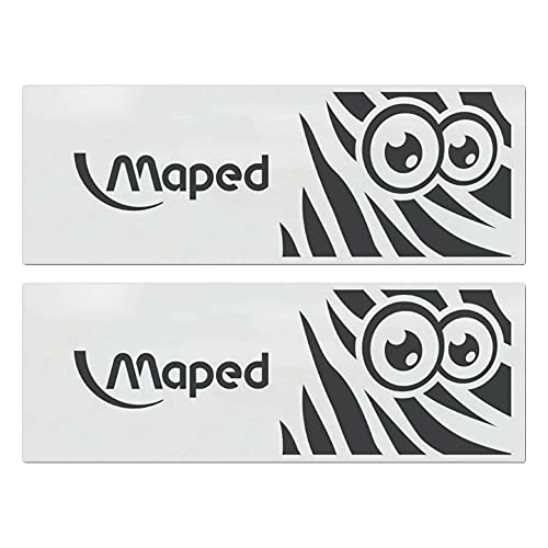 Borracha, Maped, Technic Zebra, 116052, Branco/Preto, 2 Unidades