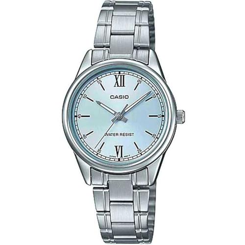 Casio LTP-V005D-2B3 ���f�B�[�X �X�^���_�[�h �X�e�����X�X�`�[�� �y�[���u���[�_�C���� 3�j�A�i���O�r���v, �u���[, �A�i���O���v�A�N�H�[�c���[�u�����g�B