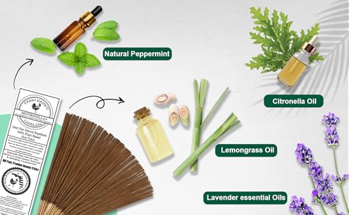 image for Mosquito Repellent 100 Pack. Made in The USA - Outdoor Patio Sticks - 