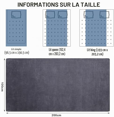 Serviette de bain microfibre XXL qui sèche vite pour éviter les odeurs - 3