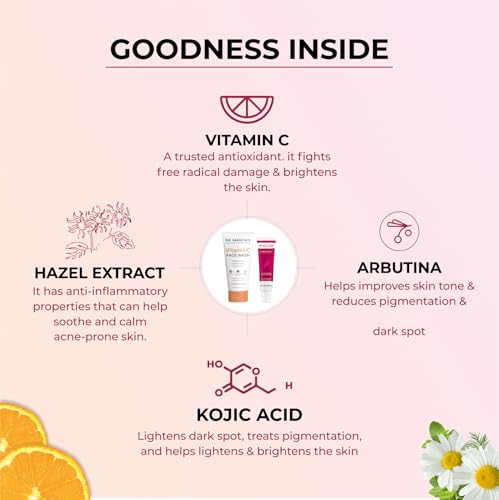 Image of Dr. Sakhiya's Brightening Combo Vitamin C Face Wash 100ml Kojiclear Brightening Cream 20gm | Brigtening & Hyperpigmentation