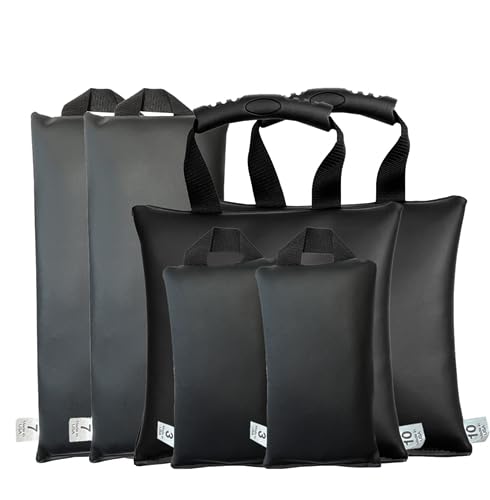 X-Ray Positioning Sandbags (Set of 6) - General Kit 2, Standard and Cervical Grip Handles, Imaging and Medical Positioning, USA Made