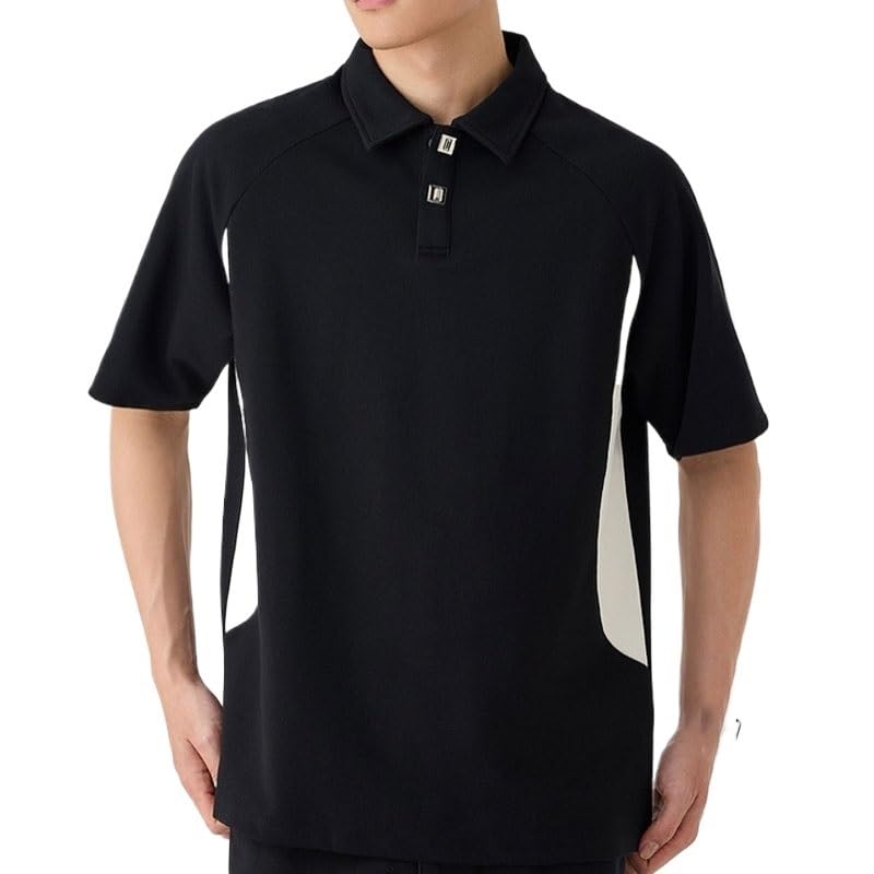 T-shirt homme en polyester respirant à manches courtes et col rond pour le sport