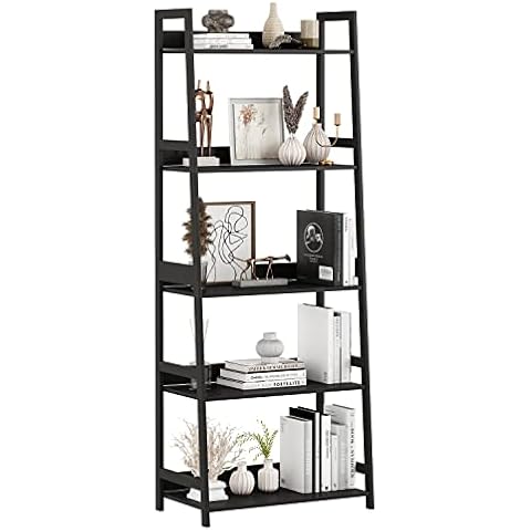 Mafalion 5 Tier Bamboo Ladder Shelf Cover