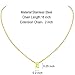 MOMOL Tiny Initial Necklace 18K Gold Plated Small Letter E Personalized Name Necklace for Women
