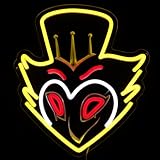 ASDGGBL Hellva Neon Anime Stolas Demon Neon Sign, Dimmable USB Powered Light for Wall Decor, Cartoon Owl Neon for Bedroom, Game Room, Living Room, Party Decoration, Gift for Anime Fans
