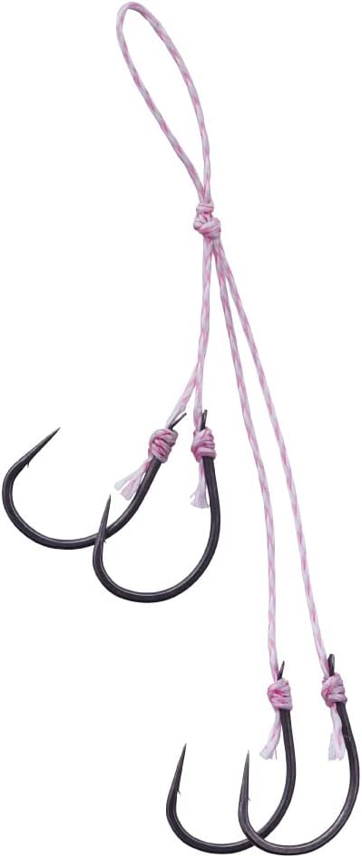 Gamakatsu OGN051 M Cherry Blossom Custom Hook with Thread, Super Quick 4 Hooks