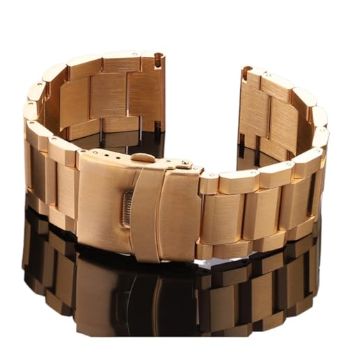 Cong Yi XeXX`[voh fB[X Y ^voh 18mm 20mm 22mm 24mm ANZT[ Vo[ [YS[h ubN(Gold,24mm)