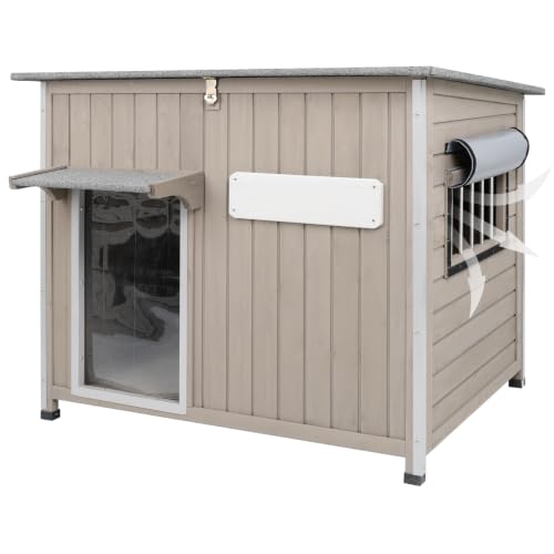 Gowoodhut Weatherproof Wooden Dog House
