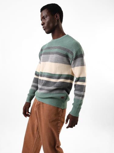 Image of High Star Men Acrylic Knitted Regular fit Round Neck Full Sleeves Sweaters 30