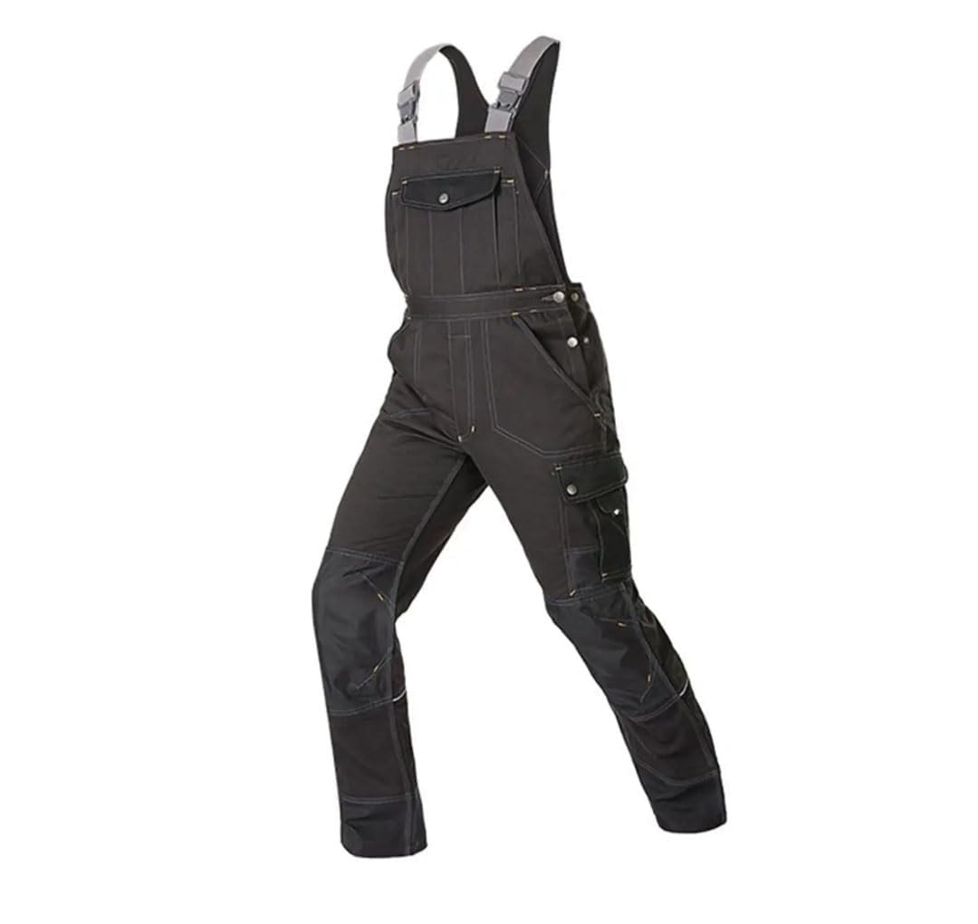 Traje de soldadura para hombre, overol de trabajo de protección, ropa de trabajo, uniforme, mecánico, pantalones cargo con múltiples bolsillos, Mono y almohadilla, 4XL
