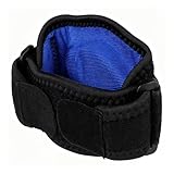 Elbow Brace for Tennis Elbow Pain Relief, Adjustable Forearm Support Strap with Dual Velcro Pads, Tendonitis, Golfers Elbow Band for Men & Women, Compression Arm Brace for Workouts & Sports (A-Blue)