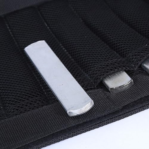 Bandes lestées pour jambes de musculation avec sangle réglable noire