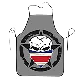 Costa Rica Flagge Herren Damen Schürze Verstellbare Kochschürze Wasserdicht Grillschürze Für Gastronomie Grillen Kochen