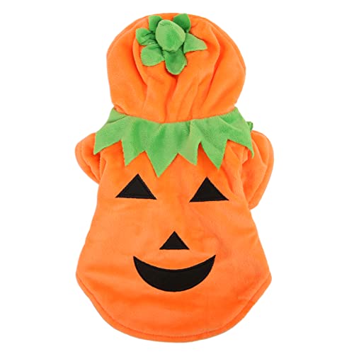 Halloween abóbora roupas para cães traje quente médio grande cães outono inverno (3XL)