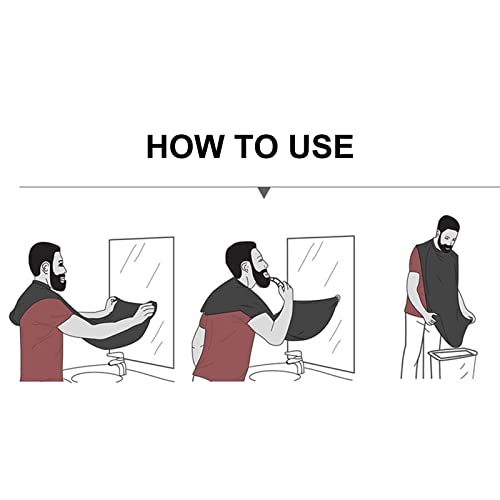 Galori apanhador de barba Avental masculino para barba capa de higiene masculina com ventosa babador