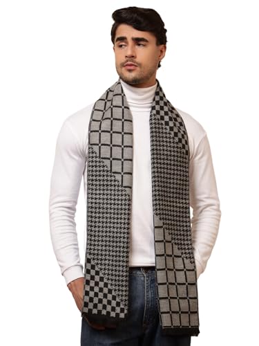 Image of Ravaiyaa - Attitude is everything Men's Reversible Stripe Pattern Winter Wool Scarf, Muffler 72 inchx12 inch Inch