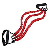 BESPORTBLE Brust Expander für Erwachsene Ergonomischer Widerstandsband Tragbares Fitnessgerät für Muskeltraining zu Hause Büro Rot für Pectoral-Training