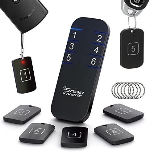 Key Finder Anti Lost Tag trackers – Beeper Locator to Find TV Remote Control, Keys, Purse, Pets – Quick Finder Keychain Tracker Tags – Find Your Belonging Items Quickly