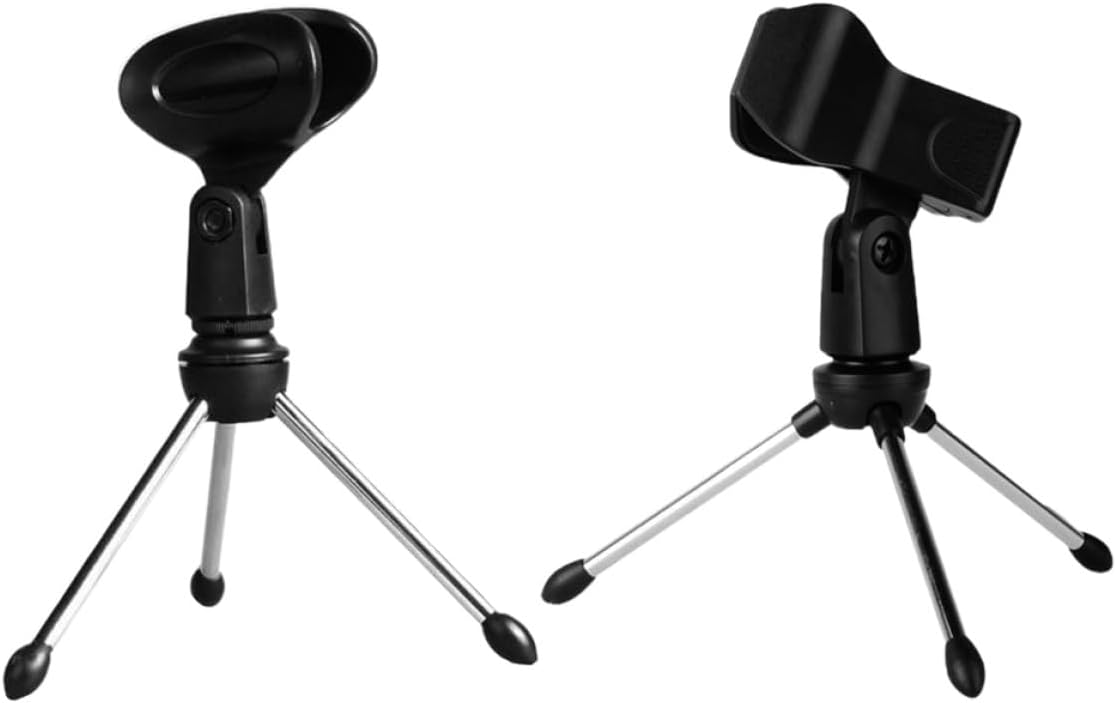 2pcs Adjustable Handheld Microphone Stand with Rotatable Head