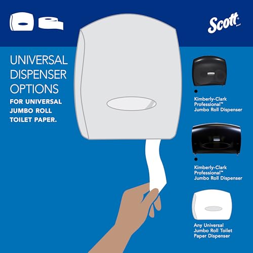 Scott Professional 100% Recycled Fiber High-Capacity Jumbo Roll Toilet Paper, Bulk (67805), 2-Ply, White, Non-Perforated (12 Rolls at 1,000' Each, 12,000'/Case) by SCOTT PROFESSIONAL - Image 8