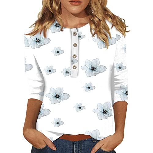 Womens Casual Work Tops Womens Plus Size Tops Ladies Spring Tops Womens Summer Blouses Casual Womens Tops Woman Shirt Light Blue M #TOP18