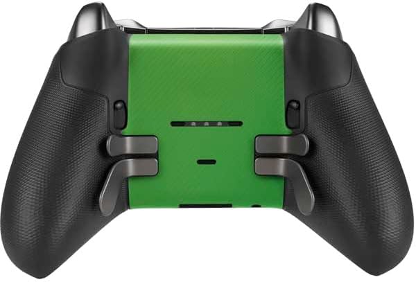 Skinit Decal Gaming Skin Compatible with Xbox Elite Wireless Controller Series 2 - Green Carbon Fiber Specialty Texture Material Design
