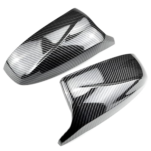 Couvercle de rétroviseur style M pour X5 E70 et X6 E71 2008-2013 en look fibre de carbone