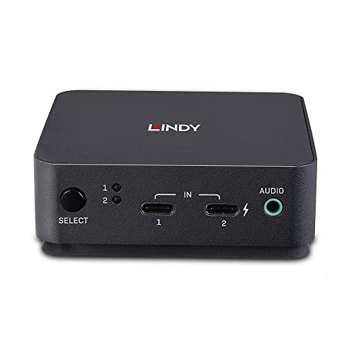 Lindy 42320 Switch Kvm Grigio USB-C Displayport 4K - 2