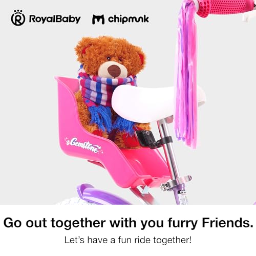 Image of Chipmunk Kids Bike 12 14 16 18 Inch Bicycle with Training Wheels Beginners Boys Girls Ages 3-10 Years Multiple Colors