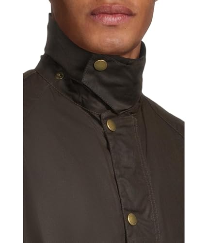 Barbour Ashby Waxed Jacket in Olive4