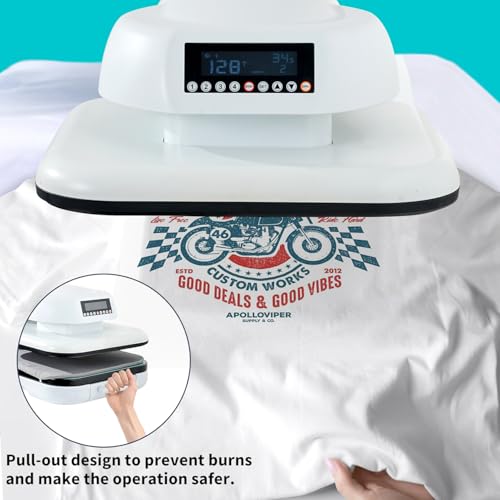 Auto Heat Press Machine para camisetas 15x15 miniatura 3
