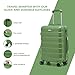 Hard Shell PC Carry on Cabin Approved 20'' Lightweight Suitcase Luggage Trolley with 4 Spinner Wheels TSA Combination Lock Suitcase Approved by Over 100+ Airlines (Green)