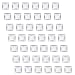 40 pcs Clear Glass Dome Tile Cabochon Square Flat Clear 1 inch (25.4mm) Non-calibrated Square for Photo Pendant Craft Jewelry Making