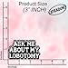 (3Pcs) Ask Me About My Lobotomy Sticker Funny Dark Humor Quote Vinyl Waterproof Decal for Laptop Journal Tumbler Mental Health Sarcasm Aesthetic Edgy Gifts for Adults Size 1.8" x 3"