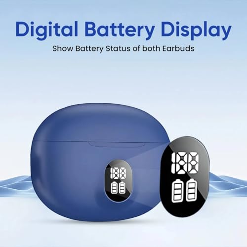 Image of YOYO PODS TWS Earbuds with Battery Display, BT 5.3+ENC Wireless Headphone, Upto 36Hrs Playtime, Quick Pairing, Immersive Sound, Touch Control, Fast Charging, IPX4 & Voice Assistance(Black)