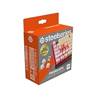 SteelSeries PrismCaps – Double-Shot-Tastenset mit „Pudding“-Optik – Kompatibilität mit allen gängigen mechanischen Tastaturen – MX-Stößel – Weiß (Deutsches Tastaturlayout)